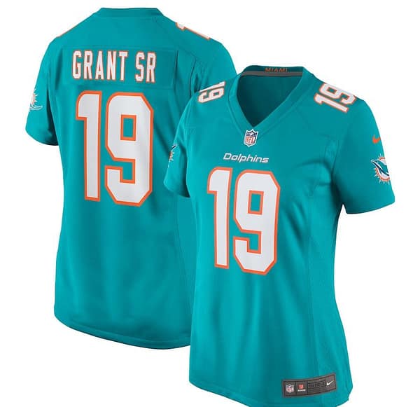 Women's Jakeem Grant Sr. Aqua Player Limited Team Jersey