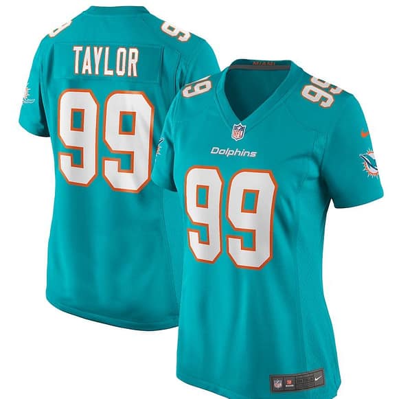 Women's Jason Taylor Aqua Retired Player Limited Team Jersey