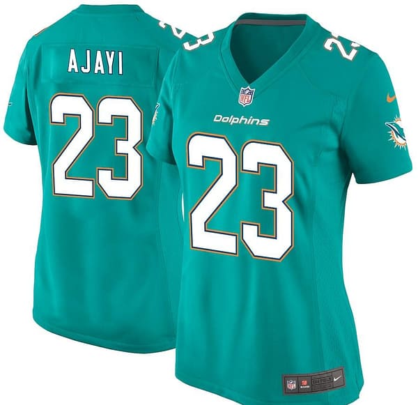 Women's Jay Ajayi Aqua Player Limited Team Jersey