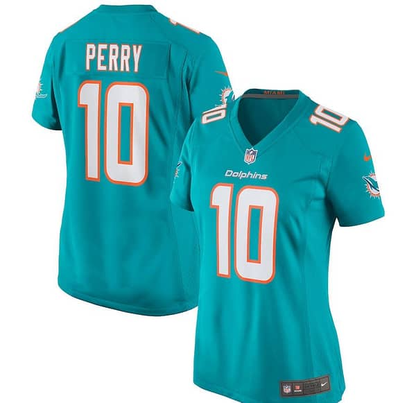Women's Malcolm Perry Aqua Player Limited Team Jersey