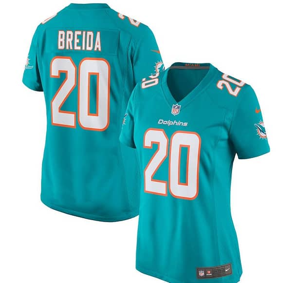 Women's Matt Breida Aqua Player Limited Team Jersey