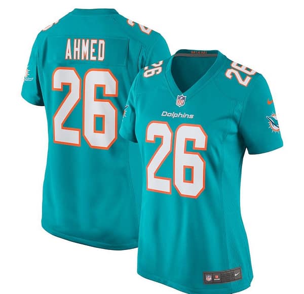 Women's Salvon Ahmed Aqua Player Limited Team Jersey