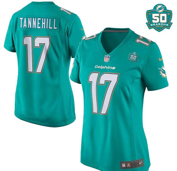 Women's Ryan Tannehill Aqua 2015 Patch Player Limited Team Jersey