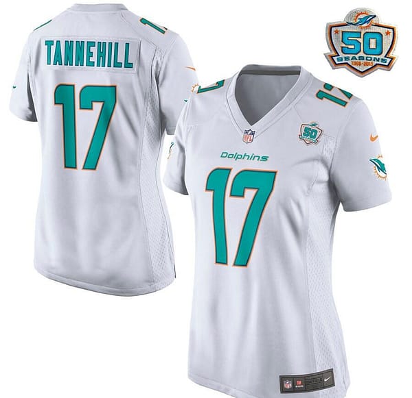 Women's Ryan Tannehill White White 2015 Patch Player Limited Team Jersey