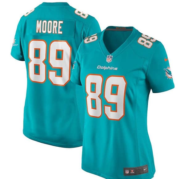 Women's Nat Moore Aqua Retired Player Limited Team Jersey