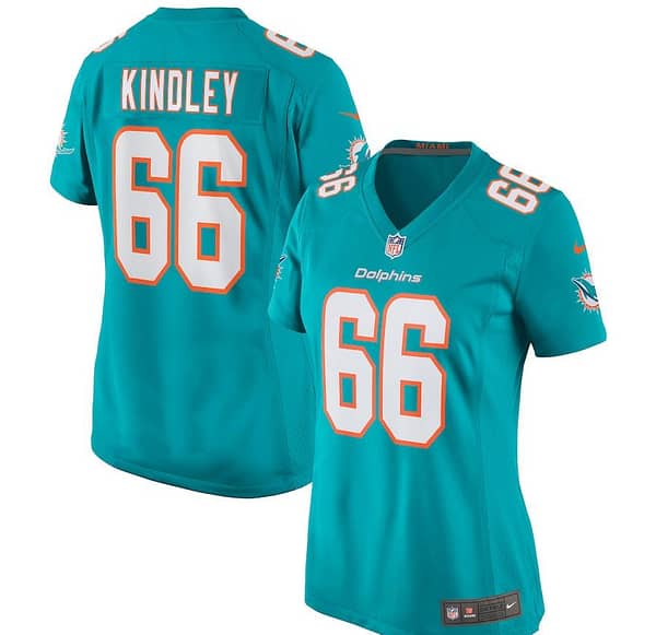 Women's Solomon Kindley Aqua Player Limited Team Jersey
