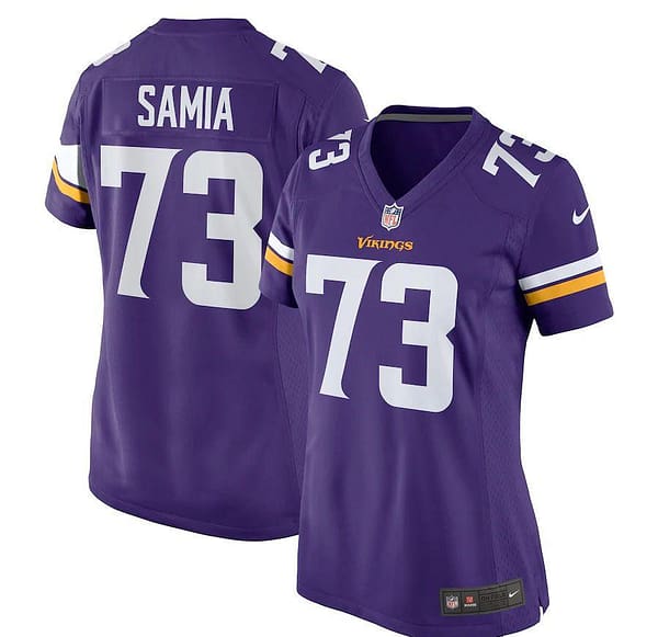 Women's Dru Samia Purple Player Limited Team Jersey