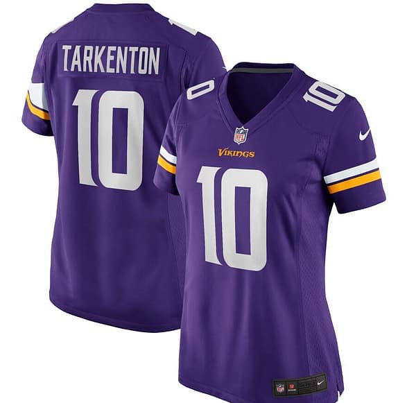 Women's Fran Tarkenton Purple Retired Player Limited Team Jersey