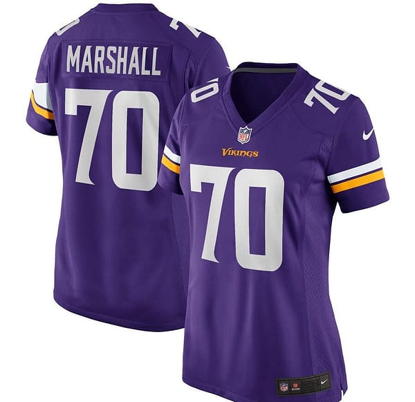 Women's Jim Marshall Purple Retired Player Limited Team Jersey