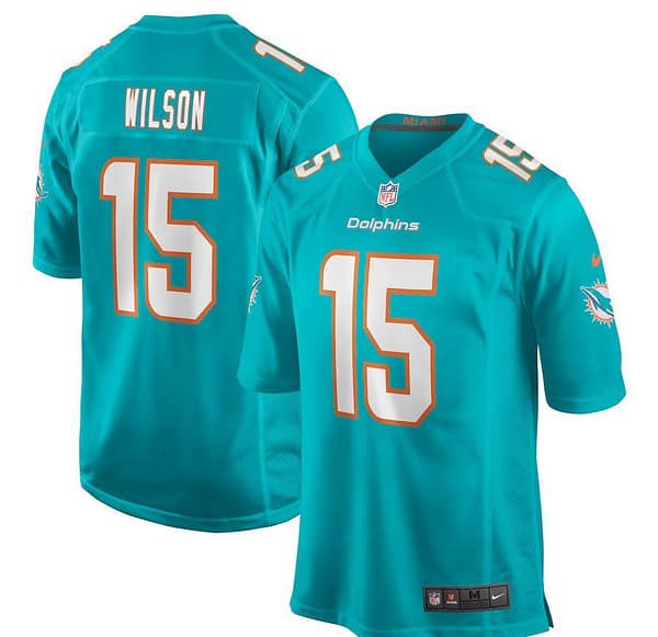 Men's Albert Wilson Aqua Player Limited Team Jersey