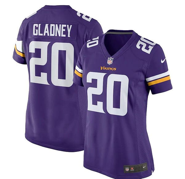 Women's Jeff Gladney Purple Player Limited Team Jersey