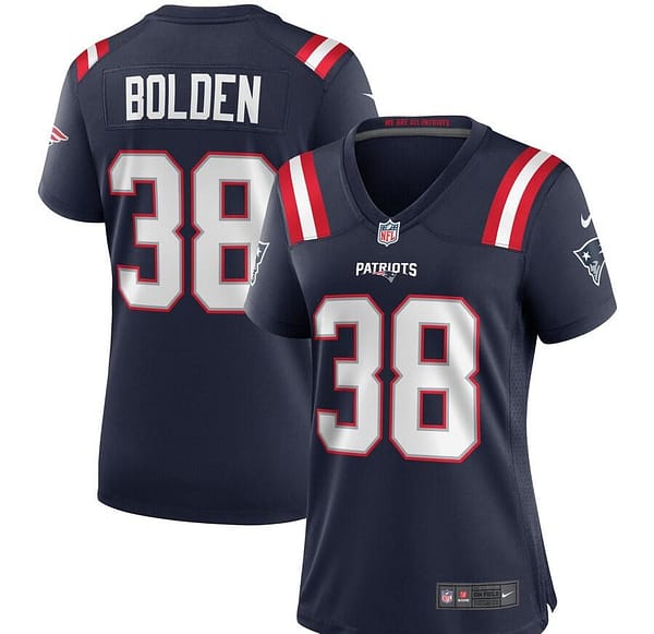 Women's Brandon Bolden Navy Player Limited Team Jersey
