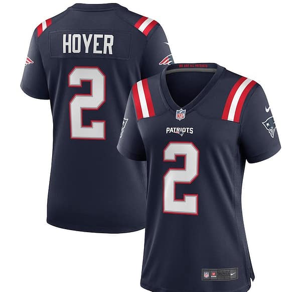 Women's Brian Hoyer Navy Player Limited Team Jersey