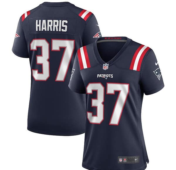Women's Damien Harris Navy Player Limited Team Jersey