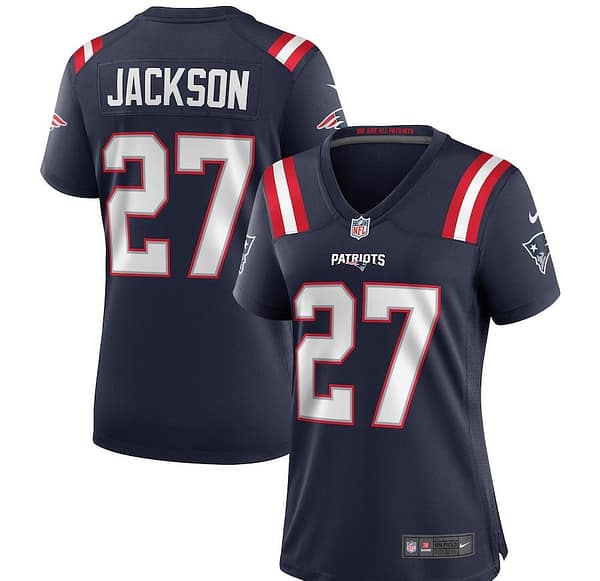 Women's J.C. Jackson Navy Player Limited Team Jersey