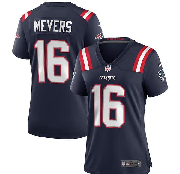 Women's Jakobi Meyers Navy Player Limited Team Jersey