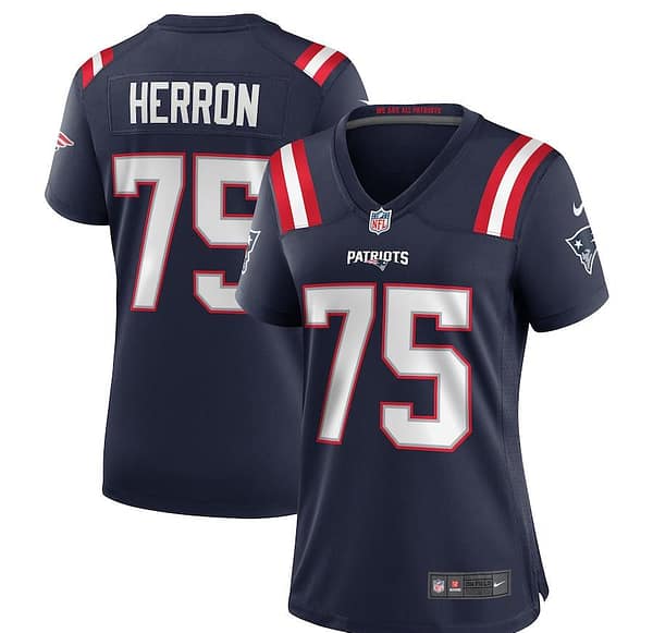 Women's Justin Herron Navy Player Limited Team Jersey