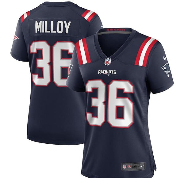 Women's Lawyer Milloy Navy Retired Player Limited Team Jersey