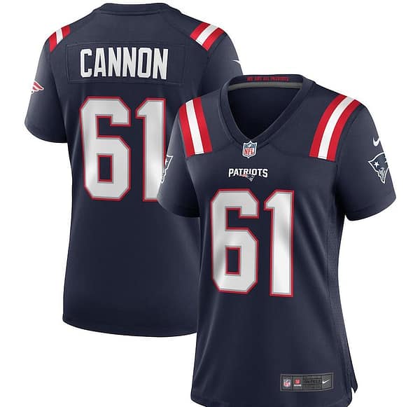 Women's Marcus Cannon Navy Player Limited Team Jersey