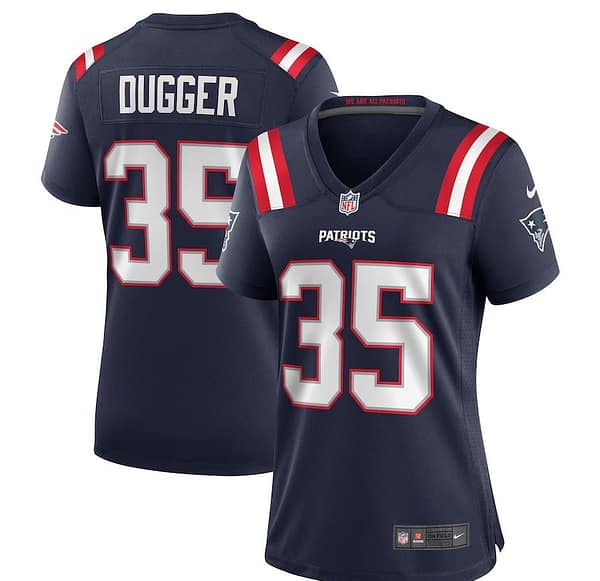 Women's Kyle Dugger Navy Player Limited Team Jersey