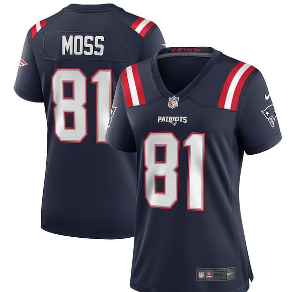 Women's Randy Moss Navy Retired Player Limited Team Jersey