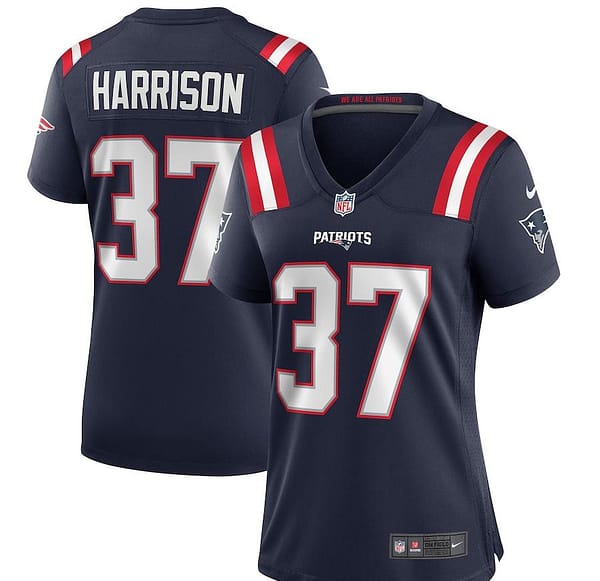 Women's Rodney Harrison Navy Retired Player Limited Team Jersey