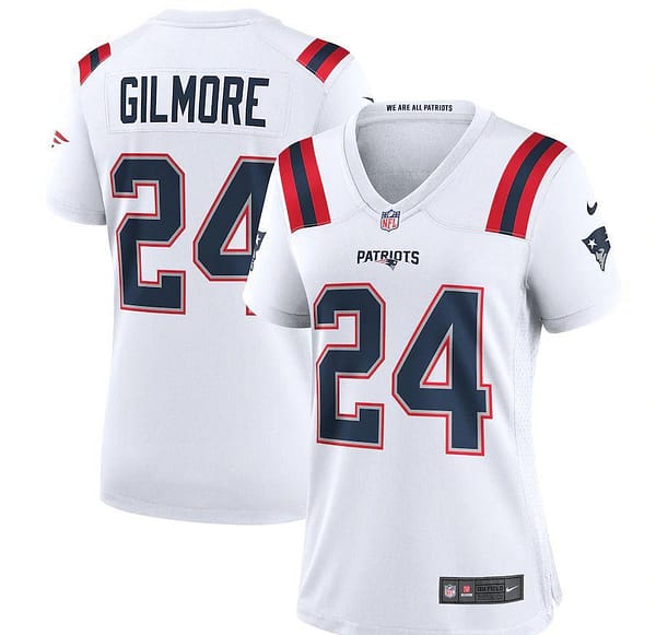 Women's Stephon Gilmore White Player Limited Team Jersey