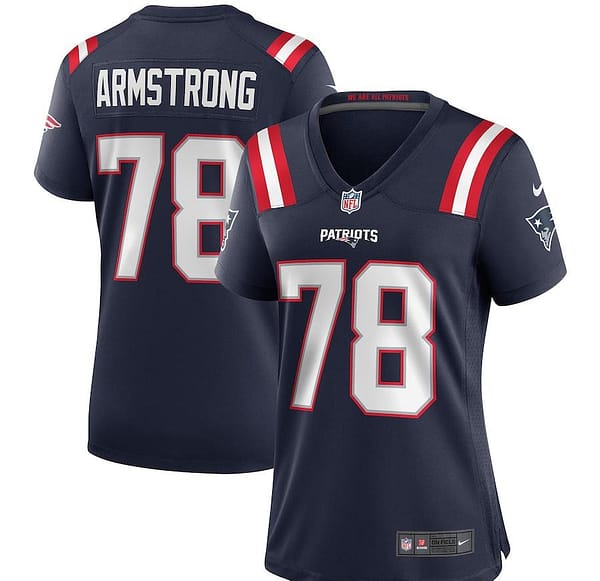 Women's Bruce Armstrong Navy Retired Player Limited Team Jersey