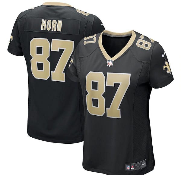 Women's Joe Horn Black Retired Player Limited Team Jersey