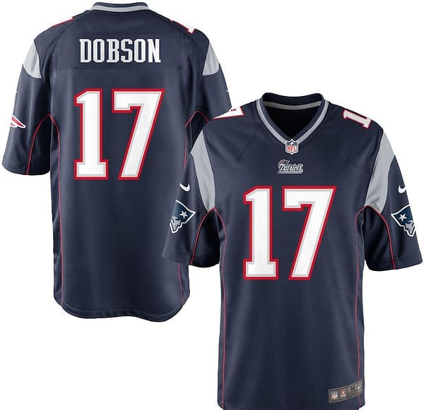 Men's Aaron Dobson Navy Blue Player Limited Team Jersey