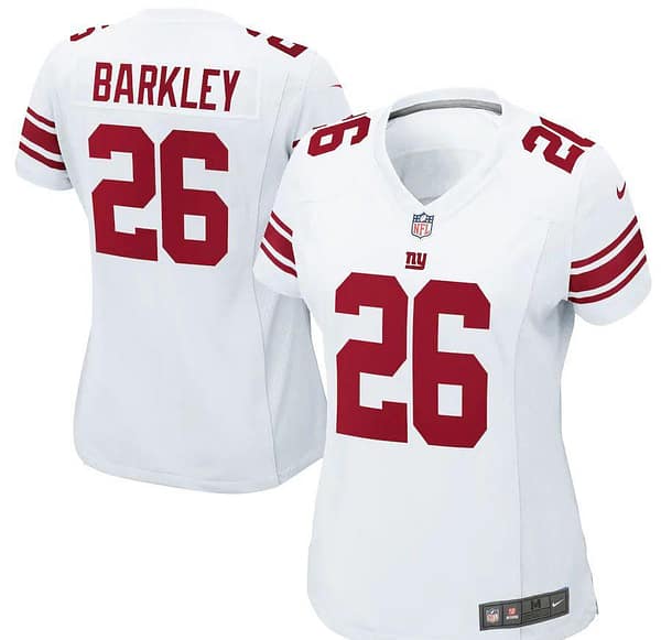 Women's Saquon Barkley White Player Limited Team Jersey