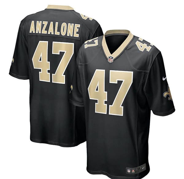 Men's Alex Anzalone Black Player Limited Team Jersey