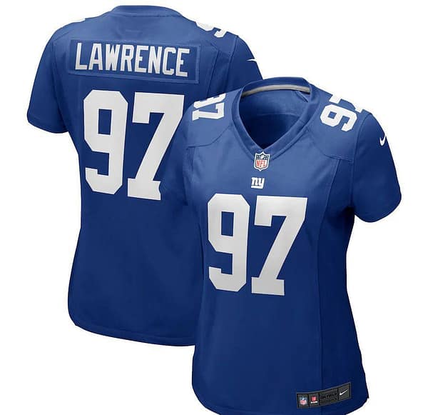 Women's Dexter Lawrence Blue Player Limited Team Jersey