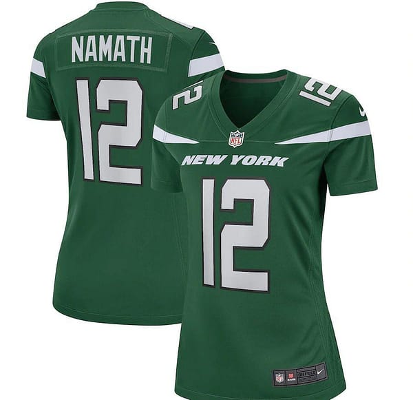 Women's Joe Namath Gotham Green Retired Player Limited Team Jersey