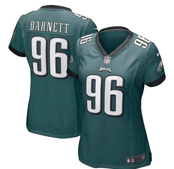 Women's Derek Barnett Midnight Green Player Limited Team Jersey