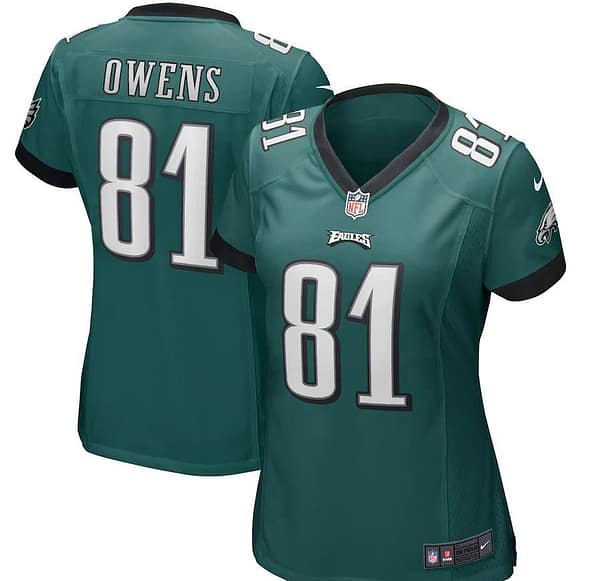 Women's Terrell Owens Midnight Green Retired Player Limited Team Jersey