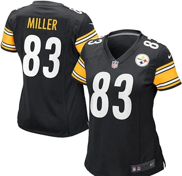 Women's Heath Miller Black Player Limited Team Jersey