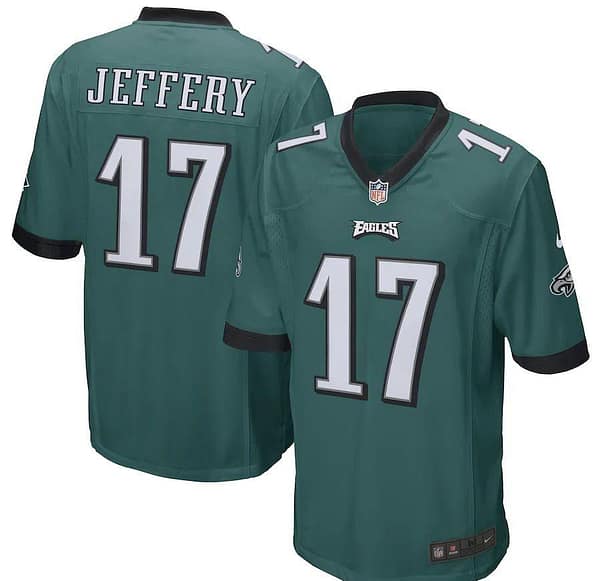 Men's Alshon Jeffery Midnight Green Player Limited Team Jersey