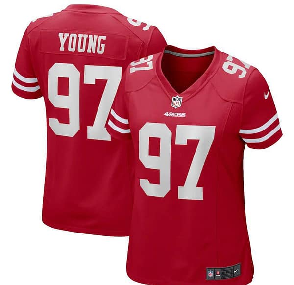 Women's Bryant Young Scarlet Retired Player Limited Team Jersey