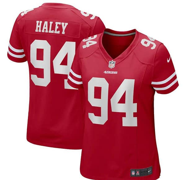 Women's Charles Haley Scarlet Retired Player Limited Team Jersey