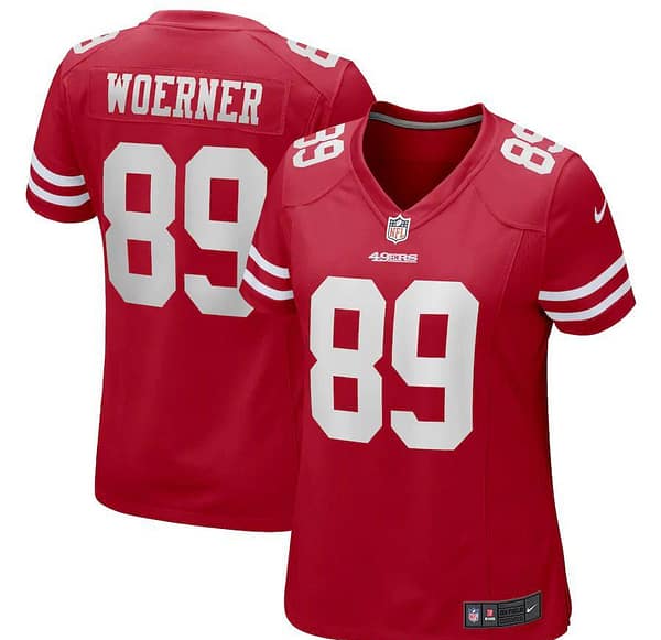 Women's Charlie Woerner Scarlet Player Limited Team Jersey