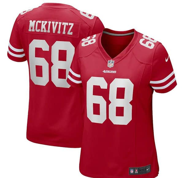 Women's Colton McKivitz Scarlet Player Limited Team Jersey