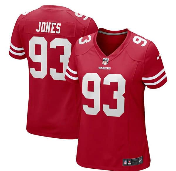 Women's D.J. Jones Scarlet Player Limited Team Jersey
