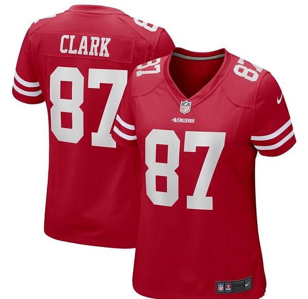 Women's Dwight Clark Scarlet Retired Player Limited Team Jersey
