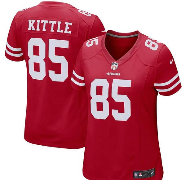 Women's George Kittle Scarlet Player Limited Team Jersey