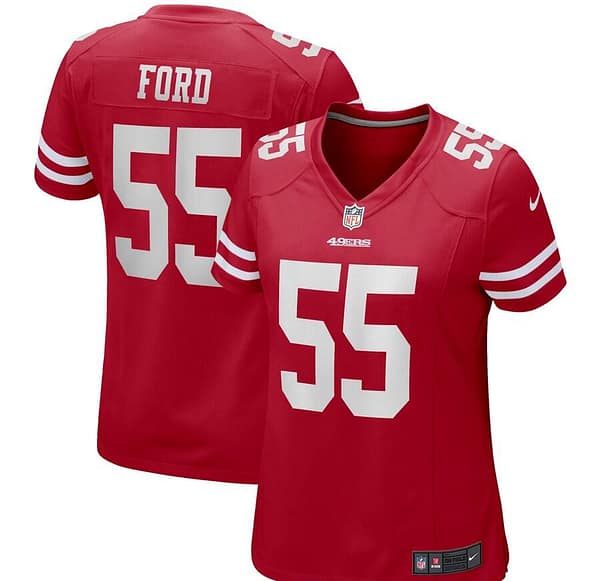 Women's Dee Ford Red Player Limited Team Jersey
