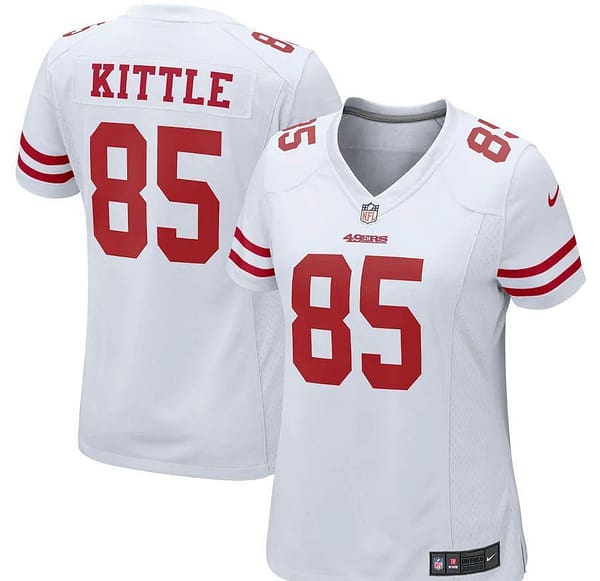 Women's George Kittle White Player Limited Team Jersey