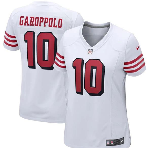 Women's Jimmy Garoppolo White Alternate Player Limited Team Jersey