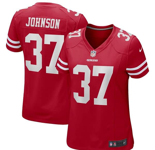 Women's Jimmy Johnson Scarlet Retired Player Limited Team Jersey