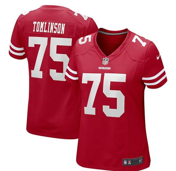 Women's Laken Tomlinson Scarlet Player Limited Team Jersey